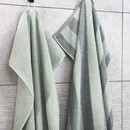 Cawö Cawo Pure Strepen Badlaken 80/150 mystic green