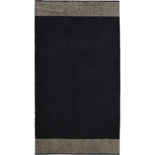 Cawö Two-Tone  Badlaken schwarz 80/150