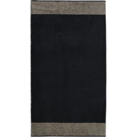 Cawö Two-Tone  Badlaken schwarz 80/150