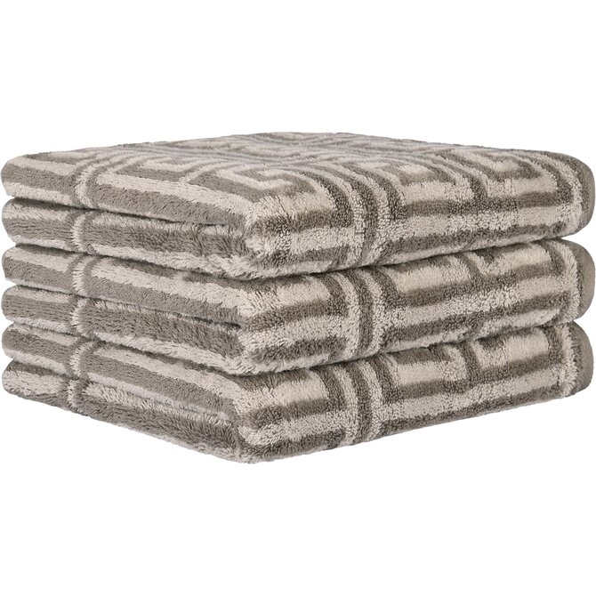 Cawo Noblesse Elegance Allover print Badlaken 80/150 graphit Cawo Noblesse Elegance Allover print Badlaken 80/150 graphit