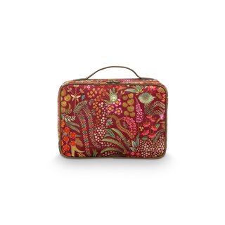 Pip Studio Casey Beauty Case Querida Velvet Red 27x10x19cm