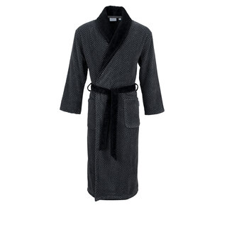 Carl Ross Heren Badjas Sjaalkraag 612200 Deep Black/Basalt 48/50