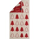 Cawö Cawo Christmas Edition 794 Fir trees Handdoek rot