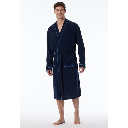 Schiesser Badjas  112562 navy 48/S