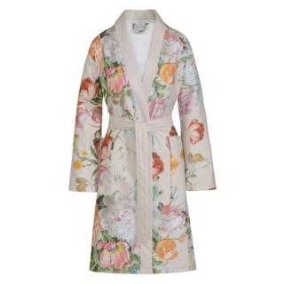 Vandyck Badjas FLEUR cream tan XLarge