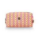 Pip Studio Pip Studio Coco Cosmetic Bag Medium Samba Stripe Orange 21.5x10x10.5cm