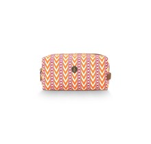 Pip Studio Coco Cosmetic Bag Medium Samba Stripe Orange 21.5x10x10.5cm