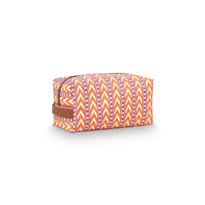 Pip Studio Coco Cosmetic Bag Medium Samba Stripe Orange 21.5x10x10.5cm Pip Studio Coco Cosmetic Bag Medium Samba Stripe Orange 21.5x10x10.5cm