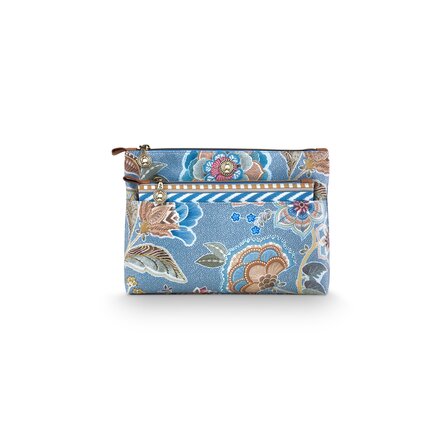 Pip Studio Caryn Cosmetic Bags Combi Matata Blue 26x7.5x18cm/22x1x13cm