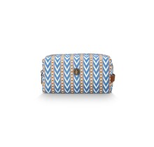 Pip Studio Coco Cosmetic Bag Medium Samba Stripe Blue 21.5x10x10.5cm