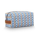 Pip Studio Pip Studio Coco Cosmetic Bag Medium Samba Stripe Blue 21.5x10x10.5cm