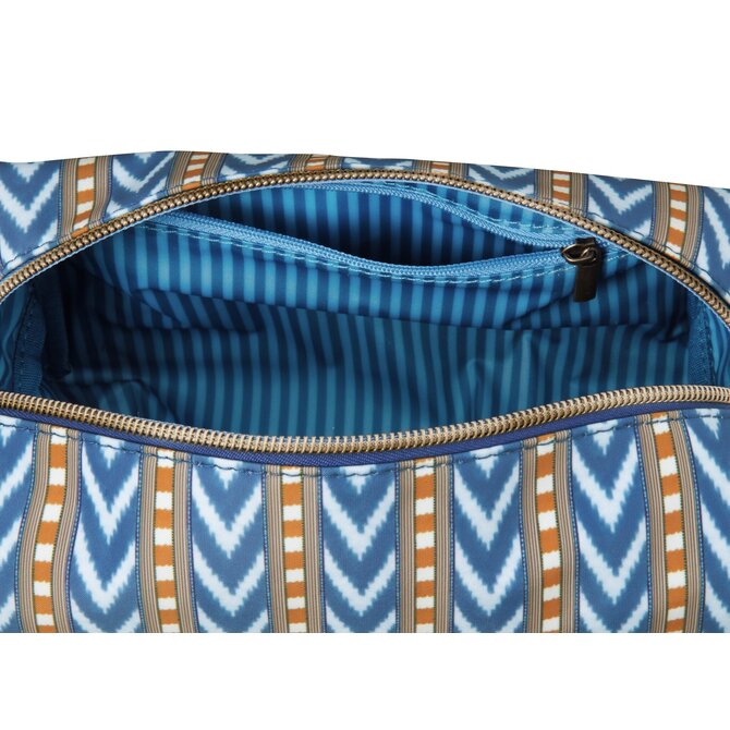 Pip Studio Coco Cosmetic Bag Medium Samba Stripe Blue 21.5x10x10.5cm Pip Studio Coco Cosmetic Bag Medium Samba Stripe Blue 21.5x10x10.5cm