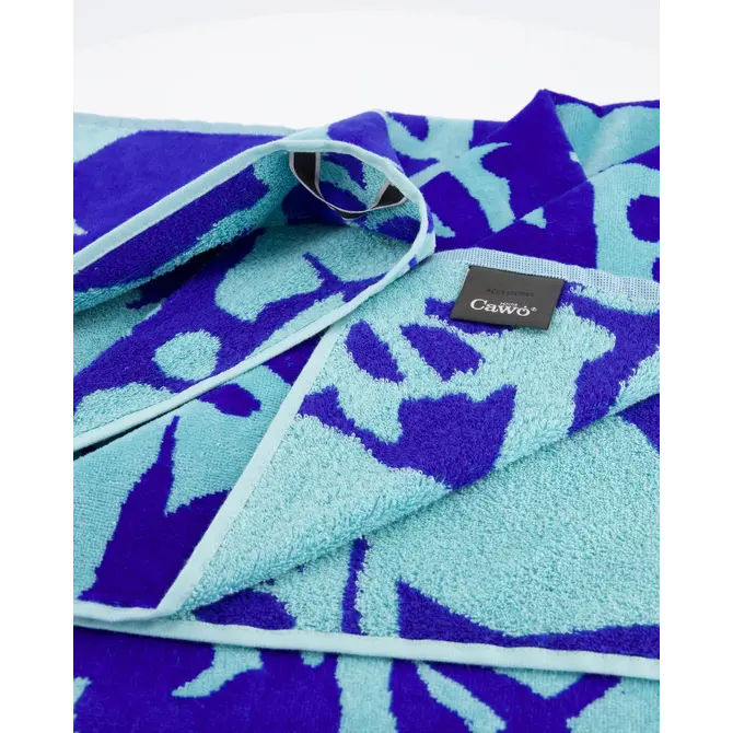 Cawo Beach Tropical Jacquard Strandlaken 80x180 aqua Cawo Beach Tropical Jacquard Strandlaken 80x180 aqua