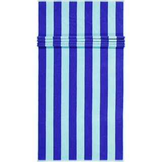 Cawo Beach Tropical Streifen Strandlaken 80x180 aqua