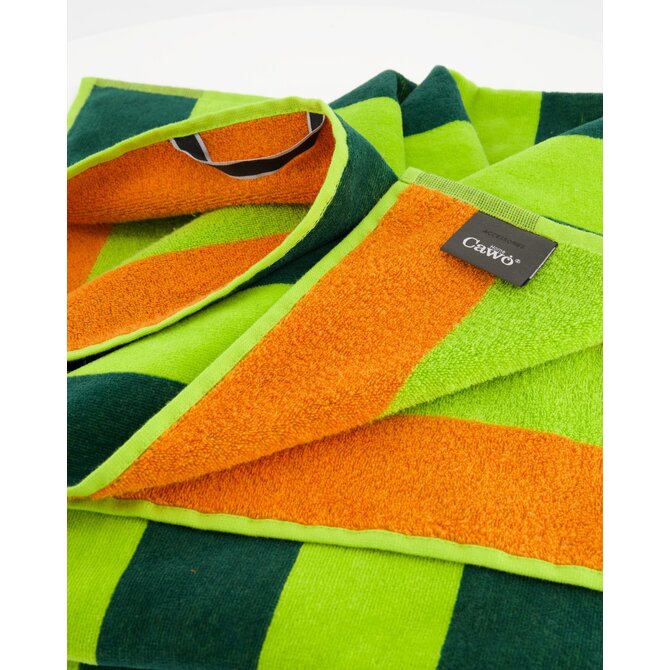 Cawo Beach Tropical Streifen Strandlaken 80x180 jungle