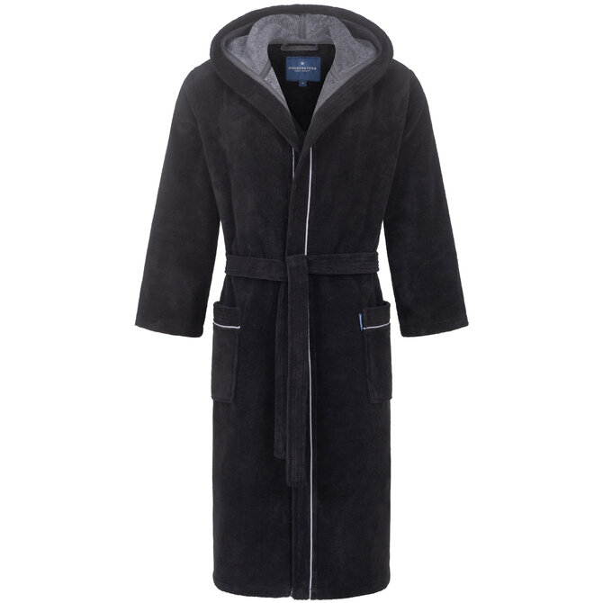 Morgenstern    DANIEL  Heren Badjas  schwarz/anthrazit XL