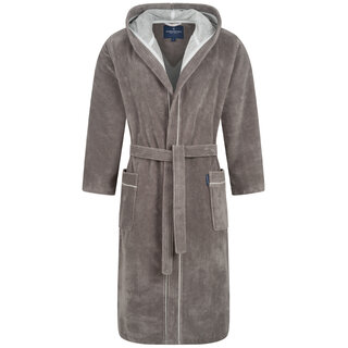 Morgenstern Daniel badjas met capuchon Terra/Grijsbruin XL