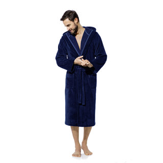 Morgenstern Marc   Heren Badjas  nachtblauw M