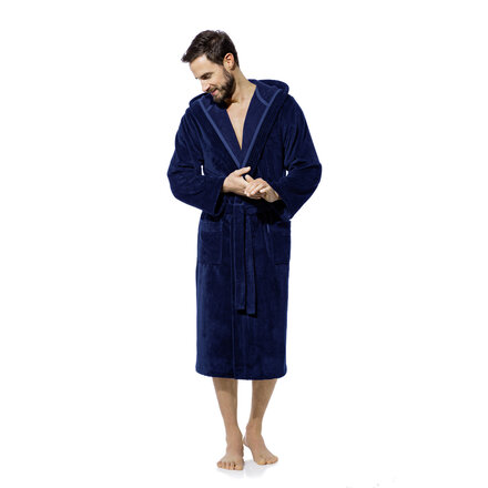 Morgenstern Marc   Heren Badjas  nachtblauw S