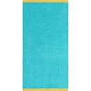 Cawö Cawo Lifestyle Splash Doubleface 7071 Gastendoekje 30x50 türkis/apricot