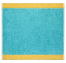 Cawo Lifestyle Splash Doubleface 7071 Gezichtsdoekje 30x30 türkis/apricot