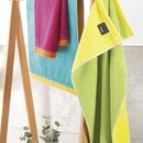 Cawö Cawo Lifestyle Splash Doubleface 7071 Gezichtsdoekje 30x30 türkis/apricot