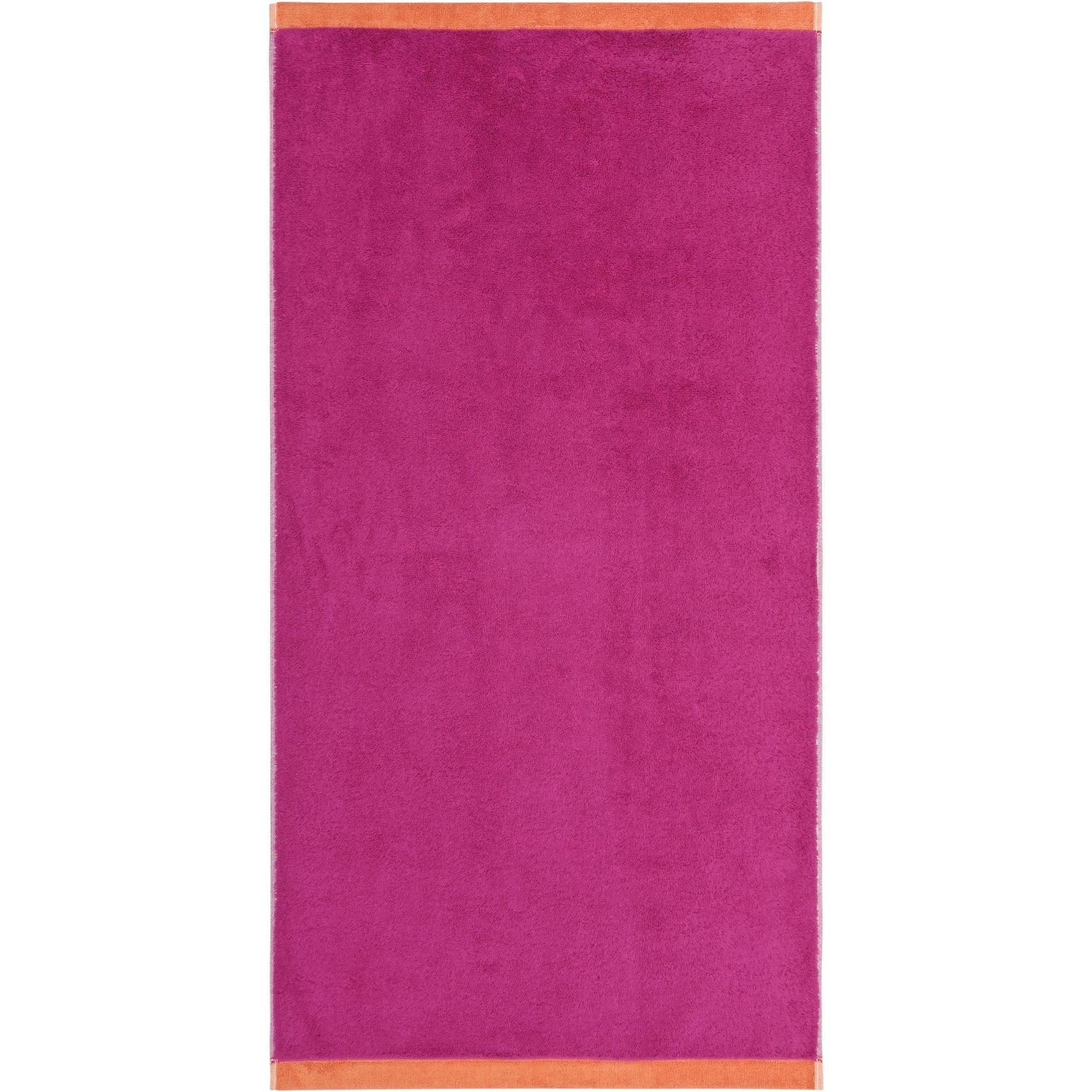 Cawö Cawo Lifestyle Splash Doubleface 7071 Handdoek 50x100 pink/mandarine