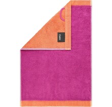 Cawo Lifestyle Splash Doubleface 7071 Gastendoekje 30x50 pink/mandarine