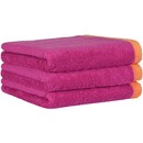 Cawö Cawo Lifestyle Splash Doubleface 7071 Washandje 16x22 pink/mandarine