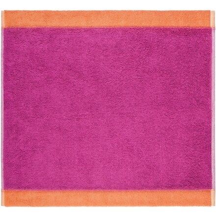 Cawo Lifestyle Splash Doubleface 7071 Gezichtsdoekje 30x30 pink/mandarine