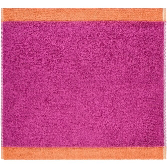 Cawo Lifestyle Splash Doubleface 7071 Gezichtsdoekje 30x30 pink/mandarine