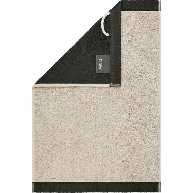 Cawo Lifestyle Splash Doubleface 7071 Handdoek 50x100 leinen/basalt