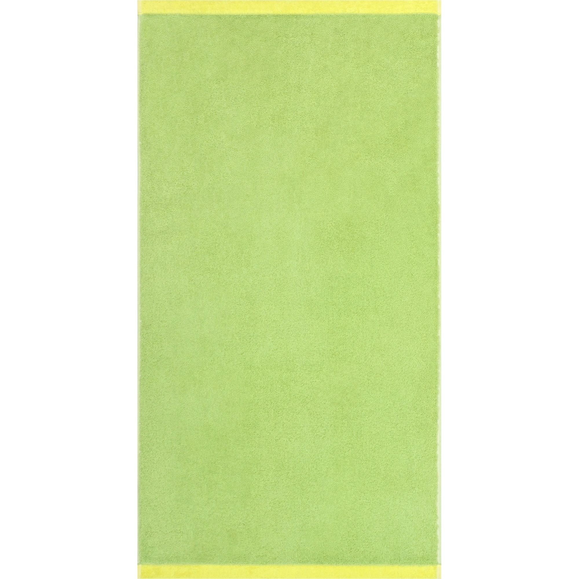 Cawö Cawo Lifestyle Splash Doubleface 7071 Handdoek 50x100 pistazie/lemon
