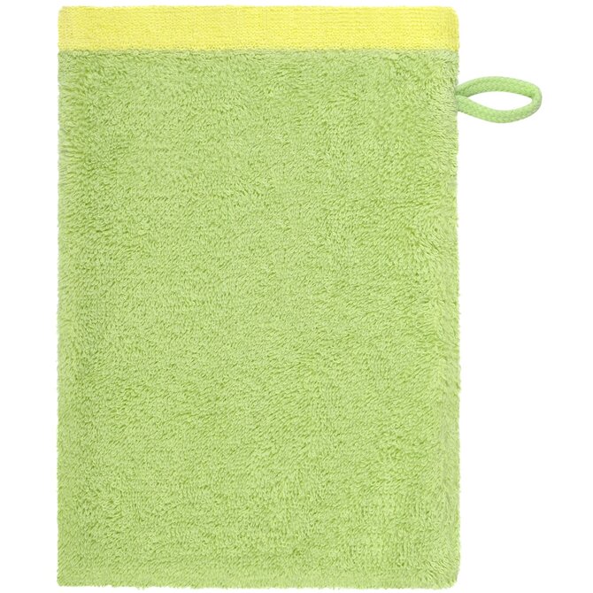 Cawo Lifestyle Splash Doubleface 7071 Handdoek 50x100 pistazie/lemon Cawo Lifestyle Splash Doubleface 7071 Handdoek 50x100 pistazie/lemon