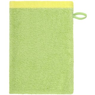 Cawo Lifestyle Splash Doubleface 7071 Washandje 16x22 pistazie/lemon