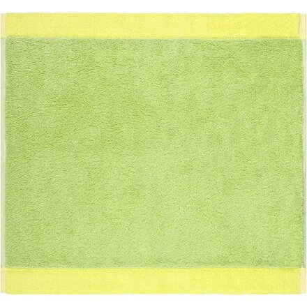 Cawo Lifestyle Splash Doubleface 7071 Gezichtsdoekje 30x30 pistazie/lemon