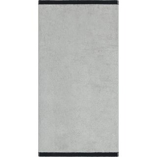 Cawo Lifestyle Splash Doubleface 7071 Handdoek 50x100 platin/schwarz