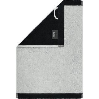 Cawo Lifestyle Splash Doubleface 7071 Gastendoekje 30x50 platin/schwarz