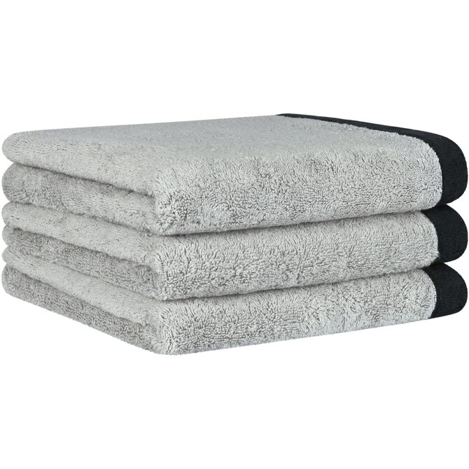 Cawo Lifestyle Splash Doubleface 7071 Gastendoekje 30x50 platin/schwarz Cawo Lifestyle Splash Doubleface 7071 Gastendoekje 30x50 platin/schwarz