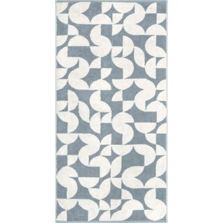 Cawo Studio gemustert 6251 Handdoek 50x100 nordic blue