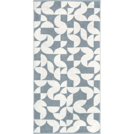 Cawo Studio gemustert 6251 Handdoek 50x100 nordic blue