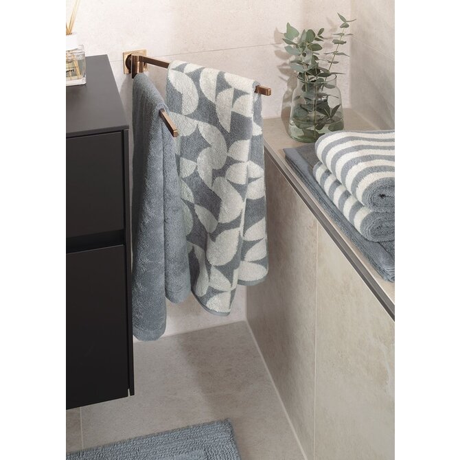 Cawo Studio gemustert 6251 Handdoek 50x100 nordic blue Cawo Studio gemustert 6251 Handdoek 50x100 nordic blue