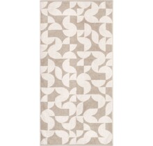 Cawo Studio gemustert 6251 Handdoek 50x100 leinen