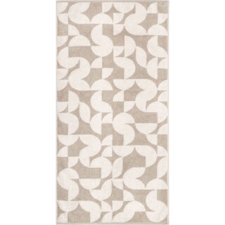 Cawo Studio gemustert 6251 Handdoek 50x100 leinen