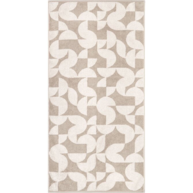 Cawo Studio gemustert 6251 Handdoek 50x100 leinen