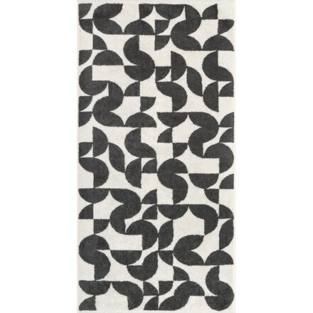 Cawo Studio gemustert 6251 Handdoek 50x100 anthrazit