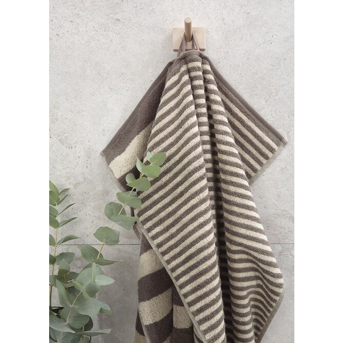 Cawo Lines Streifen 6255 Gastendoekje 30x50 pepper Cawo Lines Streifen 6255 Gastendoekje 30x50 pepper