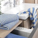 Cawö Cawo Lines Streifen 6256 Handdoek 50x100 capri