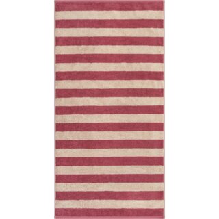 Cawo Lines Streifen 6256 Handdoek 50x100 beere