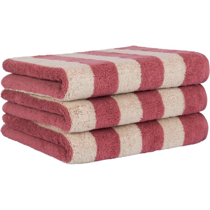 Cawo Lines Streifen 6256 Handdoek 50x100 beere